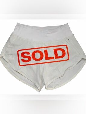 Outdoor Voices Hudson 4” Shorts Womens S White Athletic Liner NWT